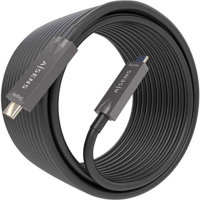 Aisens Cable USB-C a USB-C 3.1 Gen2 10Gbps 60W 15m Negro